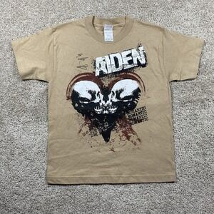Vintage 2005 Aiden Die Romantic Punk‎ Rock Emo Band T Shirt Youth Medium Signed